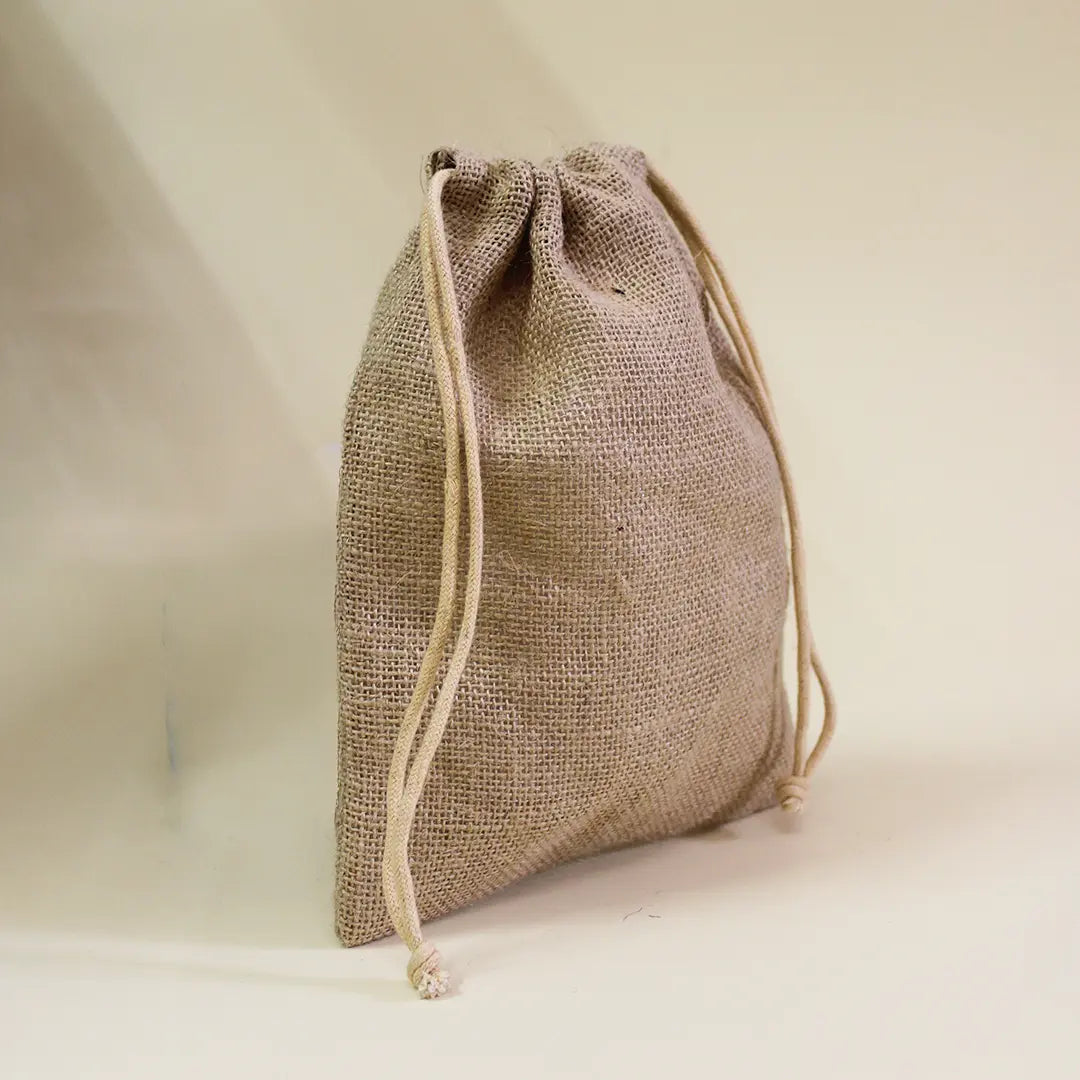 Plain Natural Jute Pouch (Medium)- Pack of 100