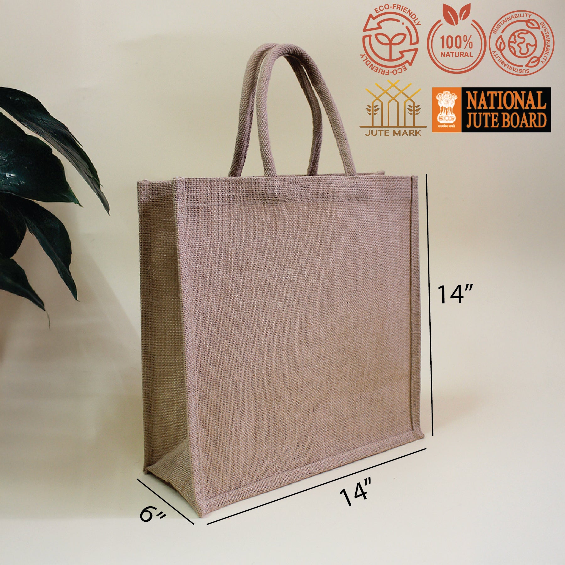 Plain Jute Bag (Large)-Pack of 50