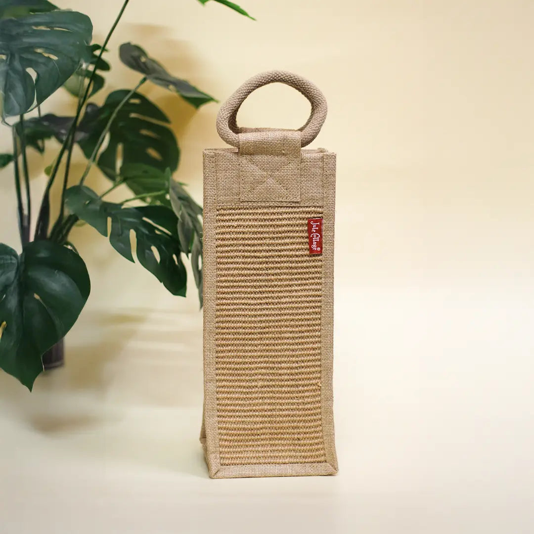 Dobby Jute Bottle bag