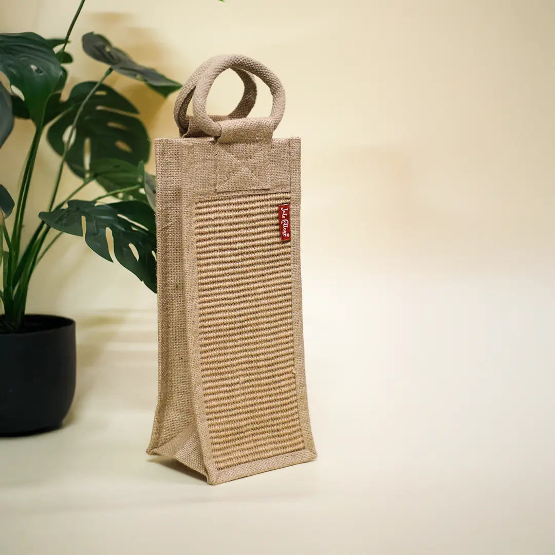 Dobby Jute Bottle bag