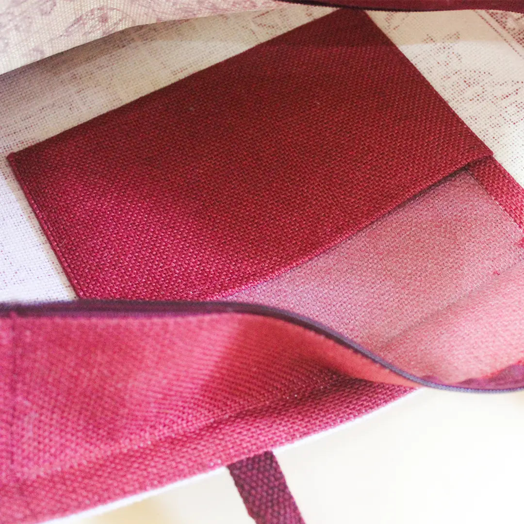 Elephant & Peacock Zipper Shopping Bag