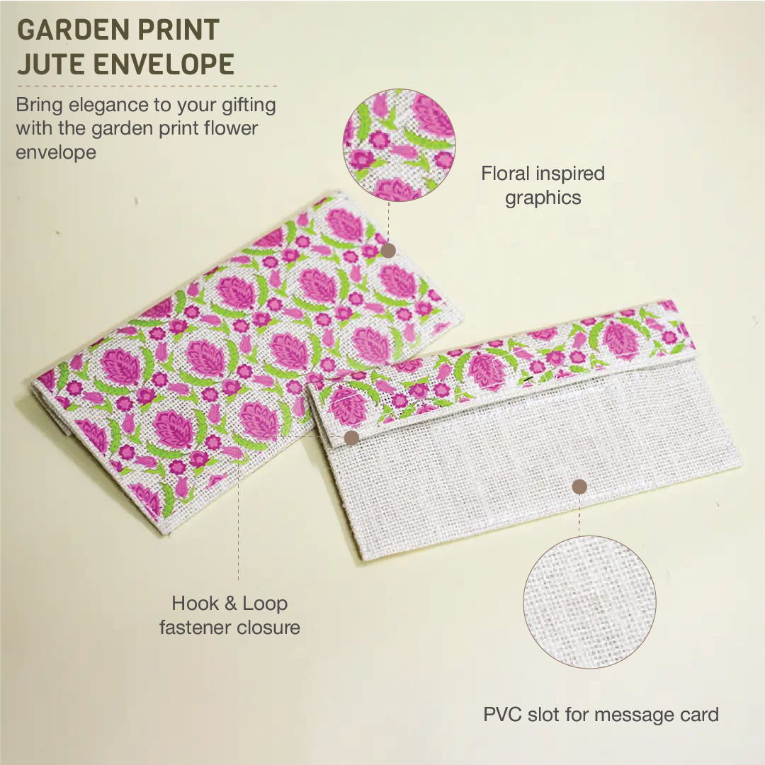 Garden Print Envelope (Pack of 4)