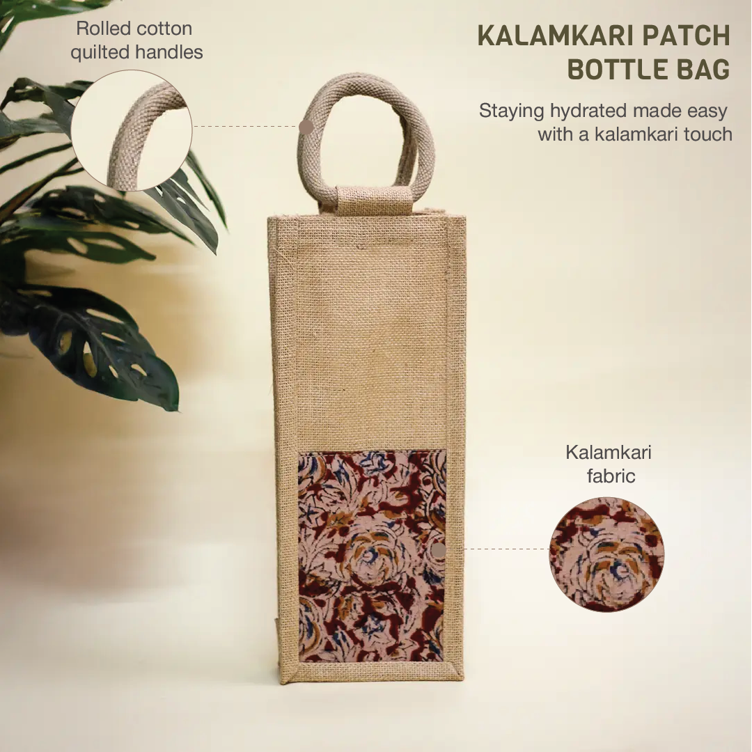 Kalamkari Bottle Bag