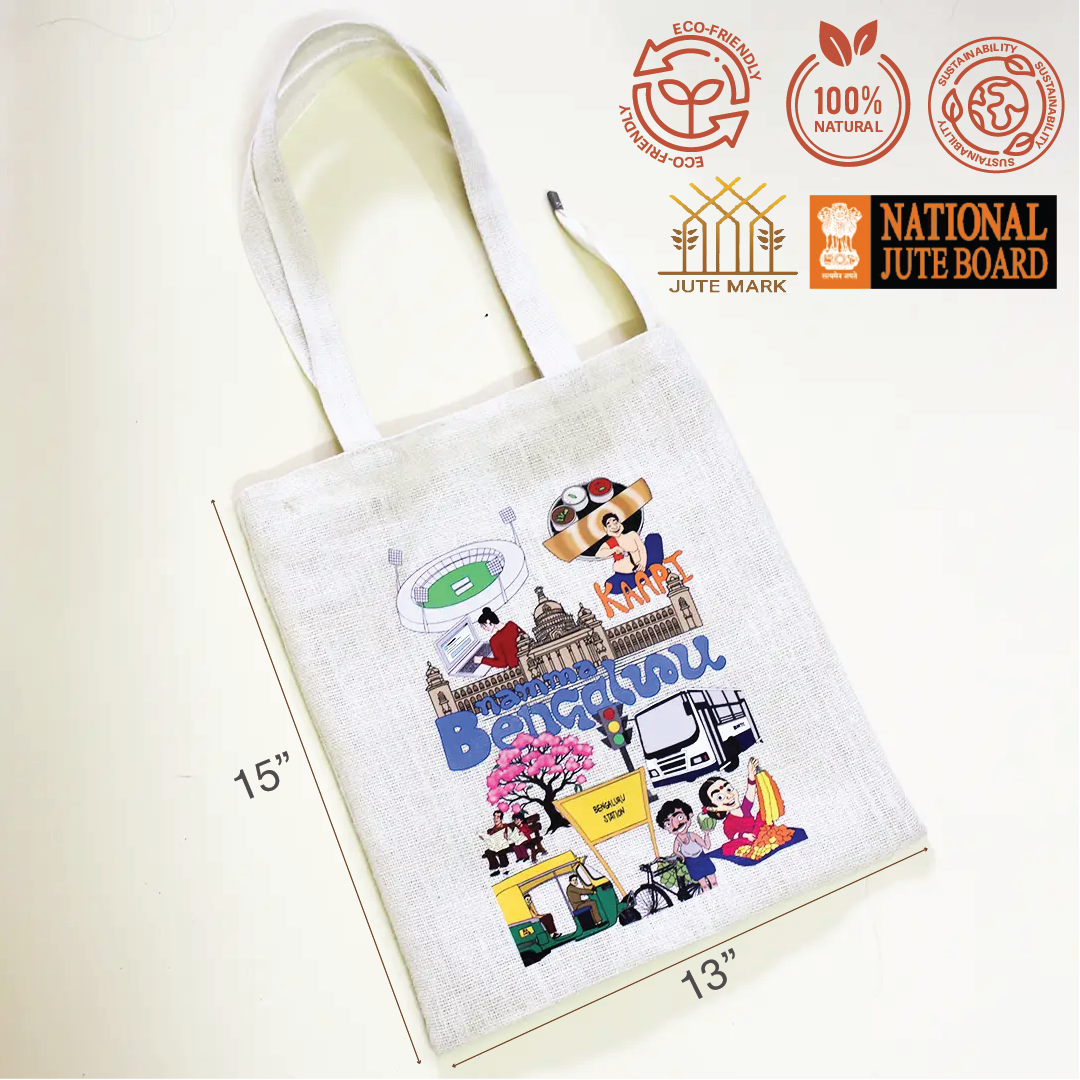 Bengaluru Stories Zipper Tote Bag