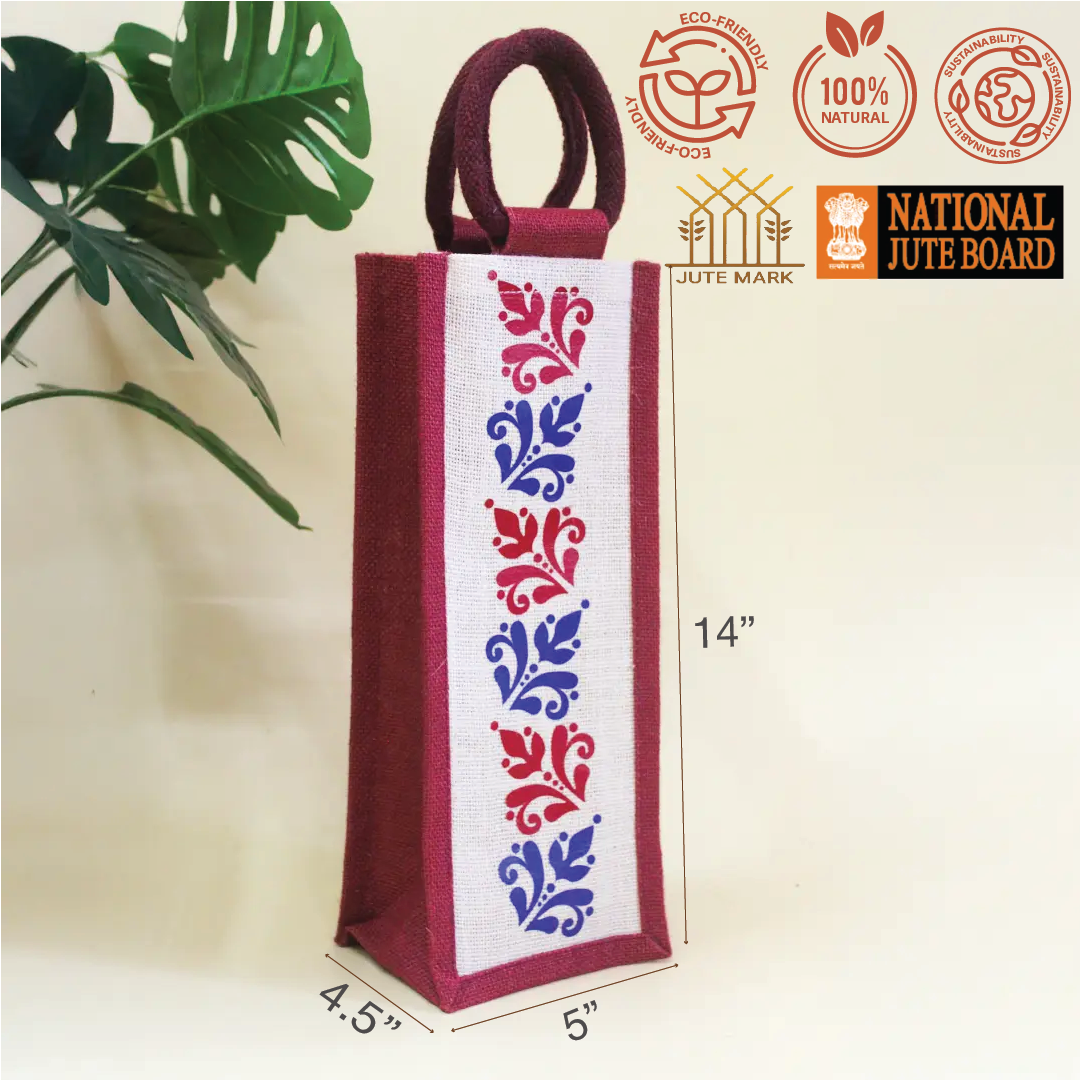 Moroccan Print Bottle Bag