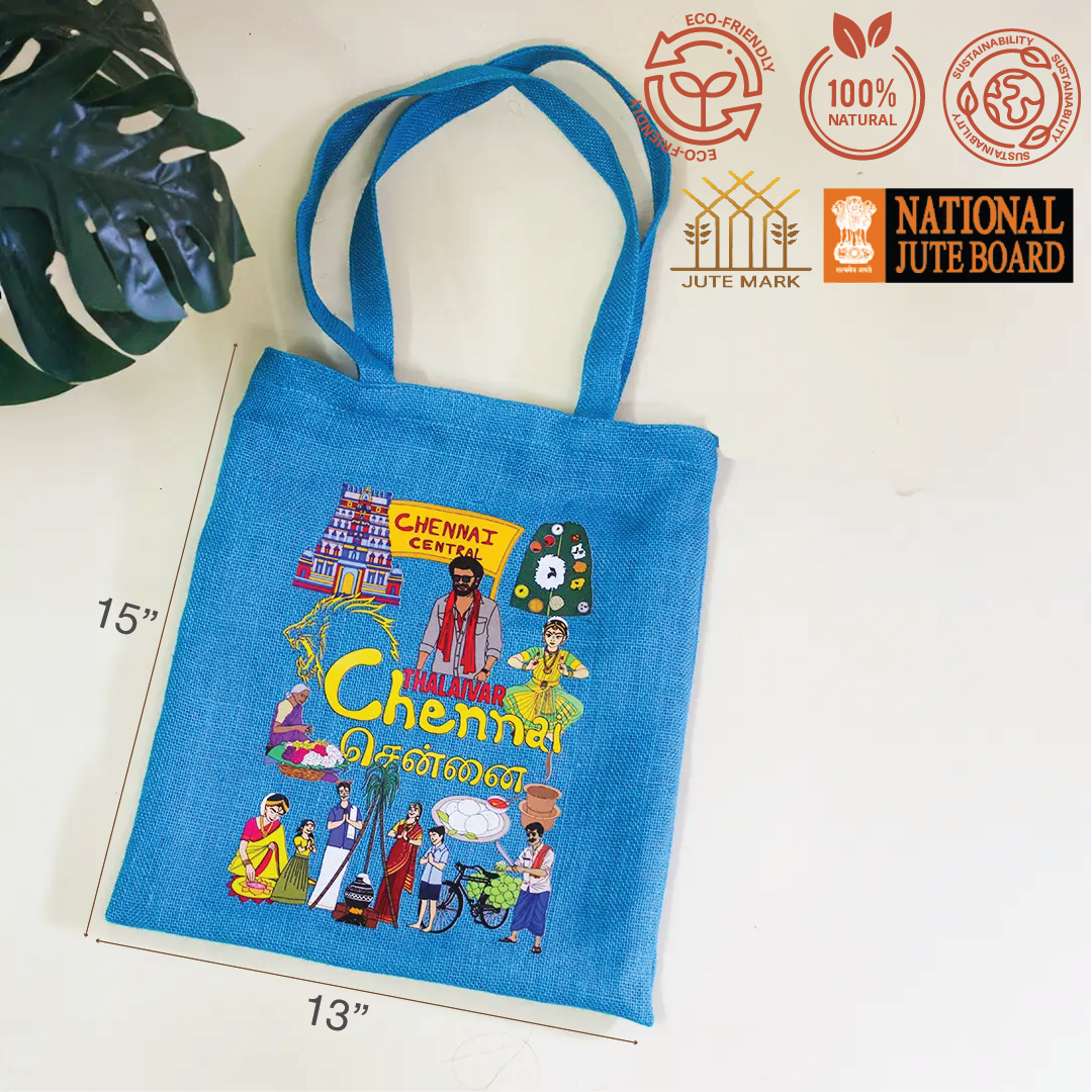 Chennai Stories Zipper Tote
