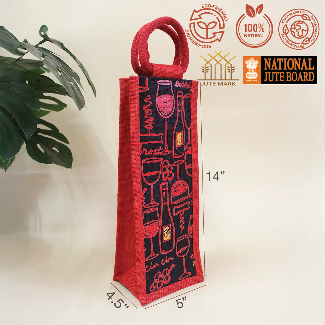 Wine Glasses Bottle bag