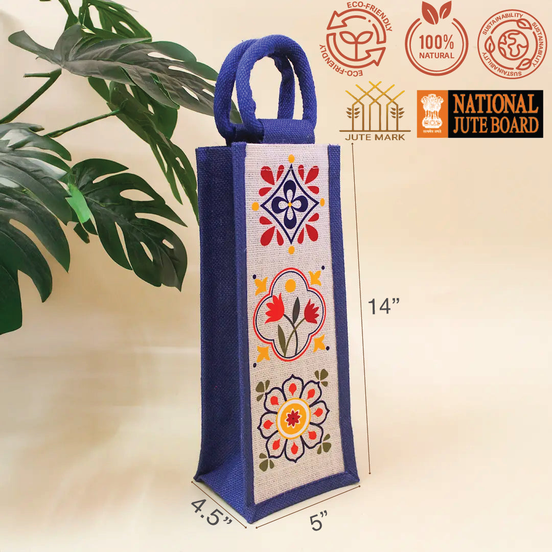 Summer Floral Bottle Bag