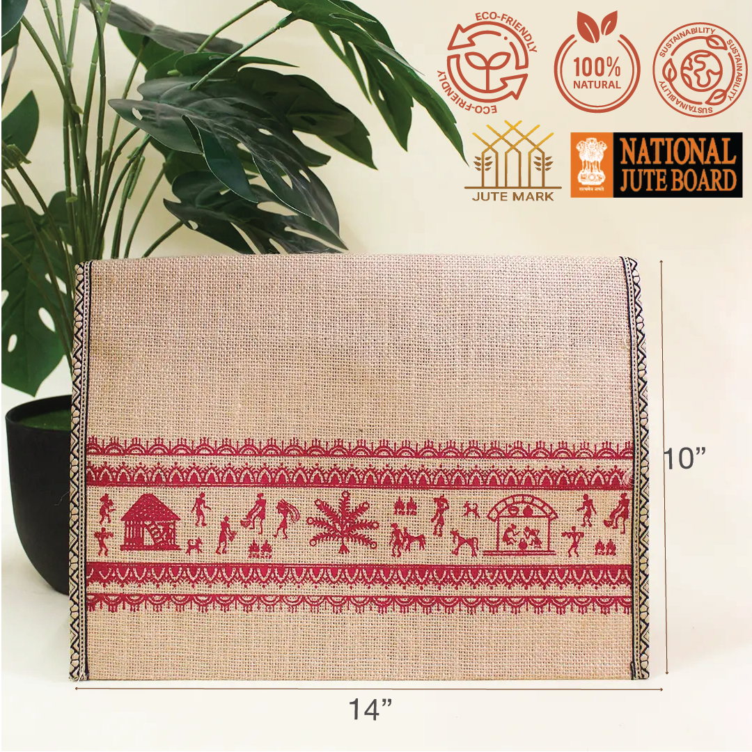 Warli Border Button Folder