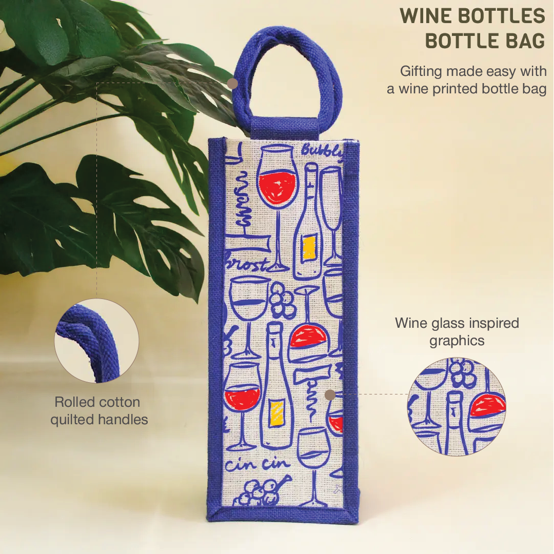 Wine Glasses Bottle bag