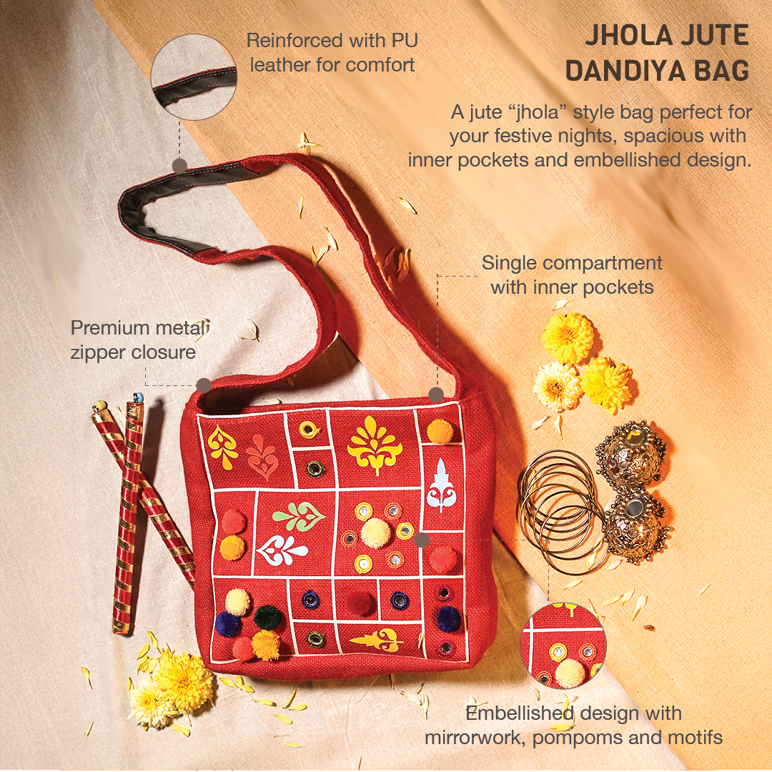 Jhola Jute dandiya bag