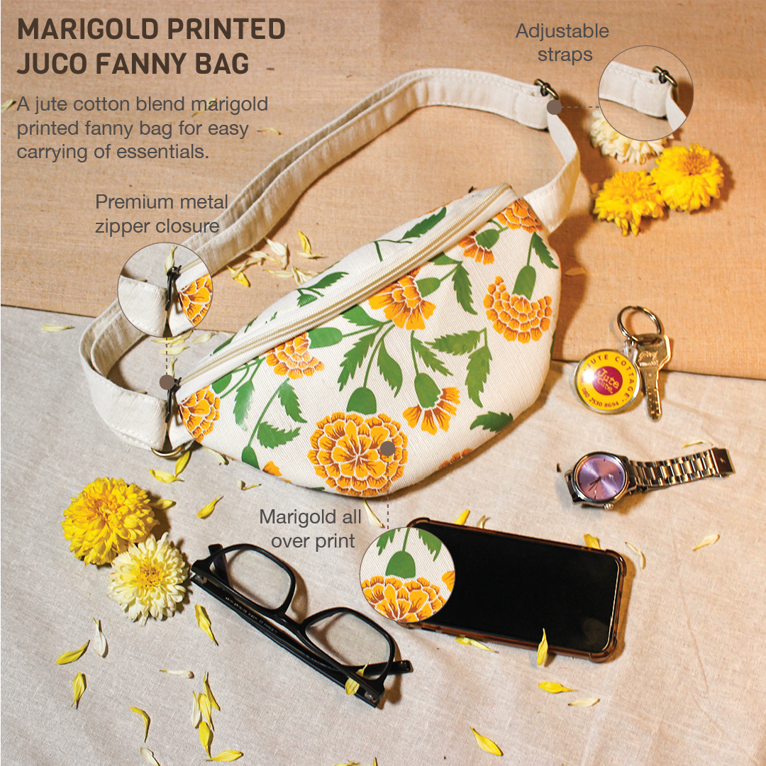 Marigold printed JUCO Fanny bag