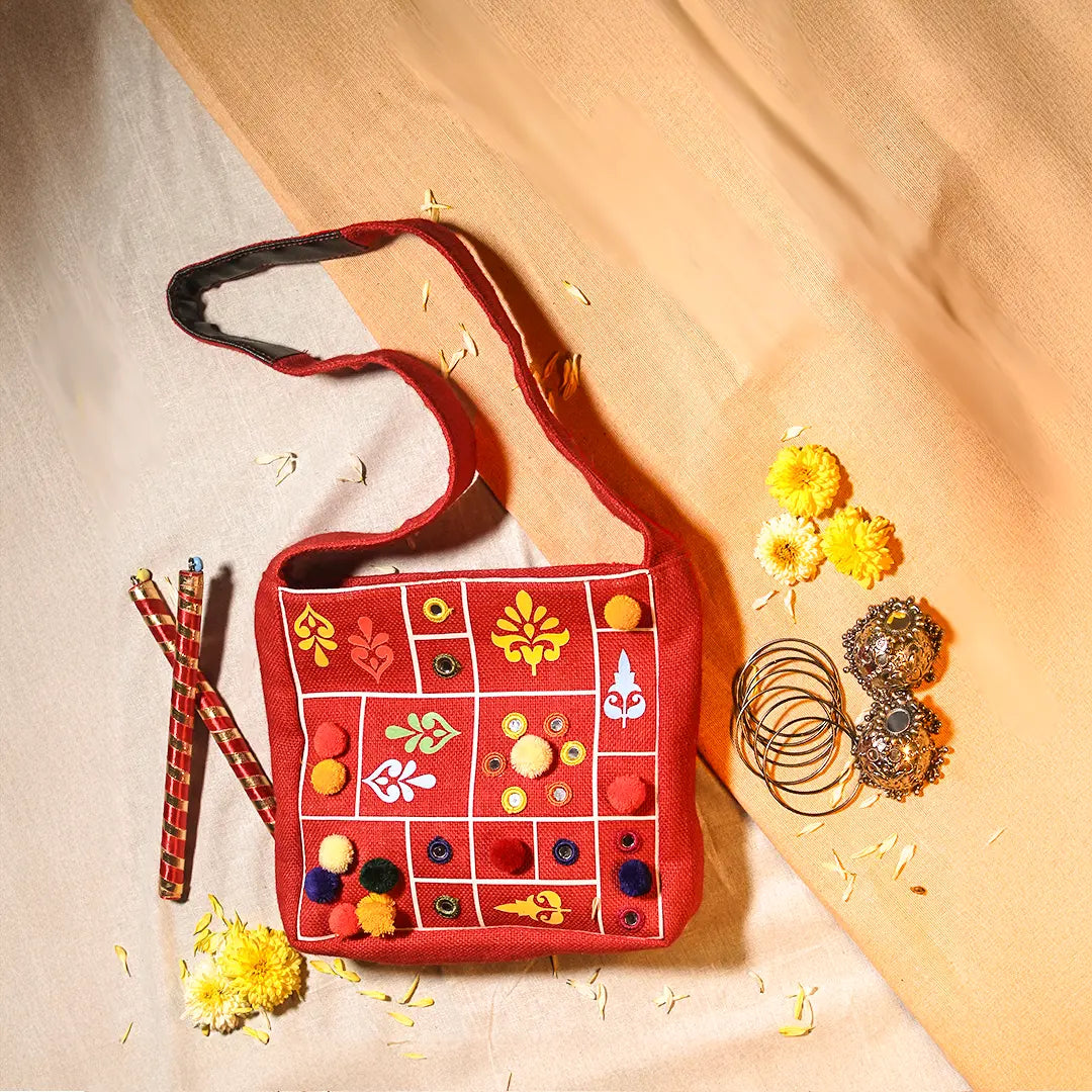 Jhola Jute dandiya bag