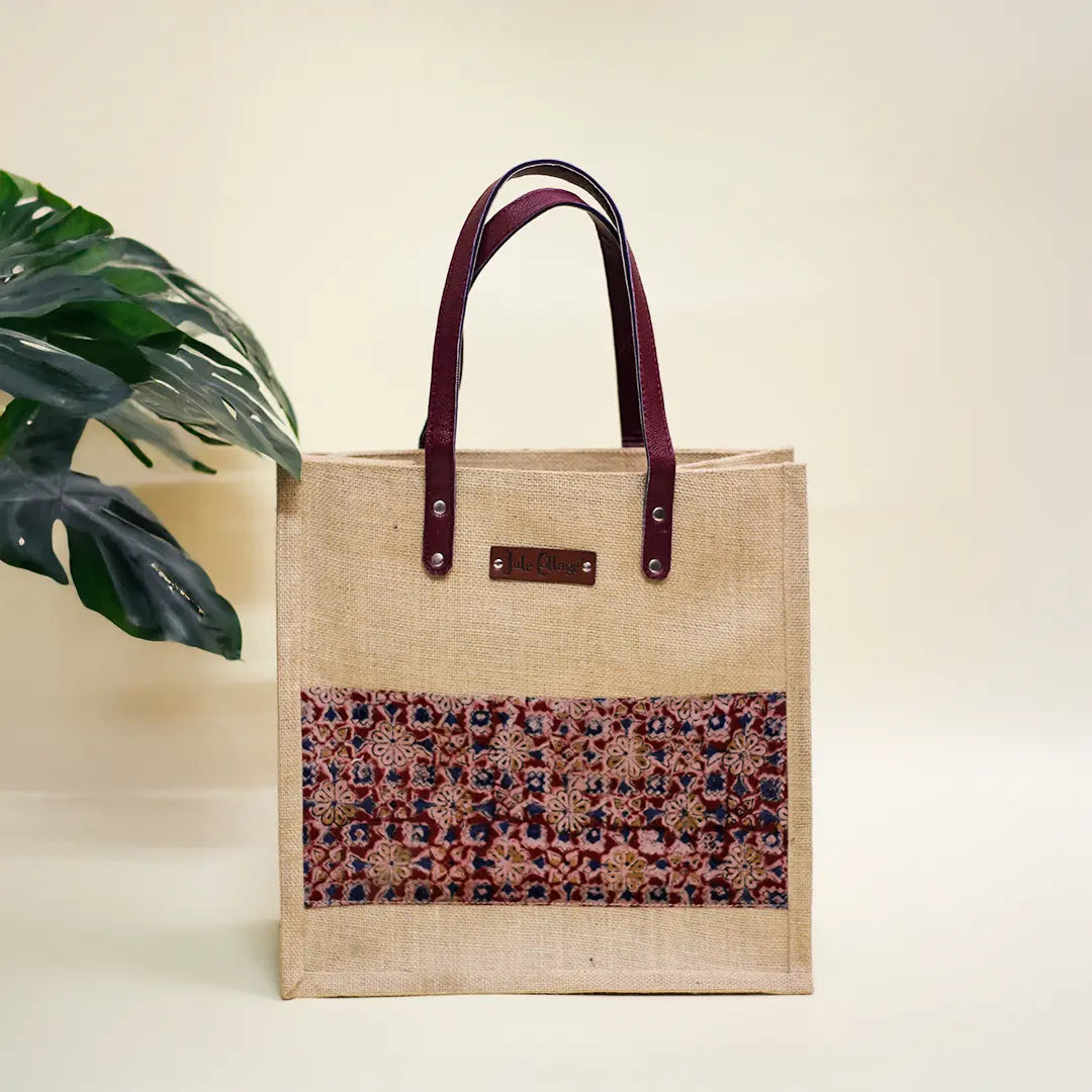 Kalamkari Patch Shopping bag