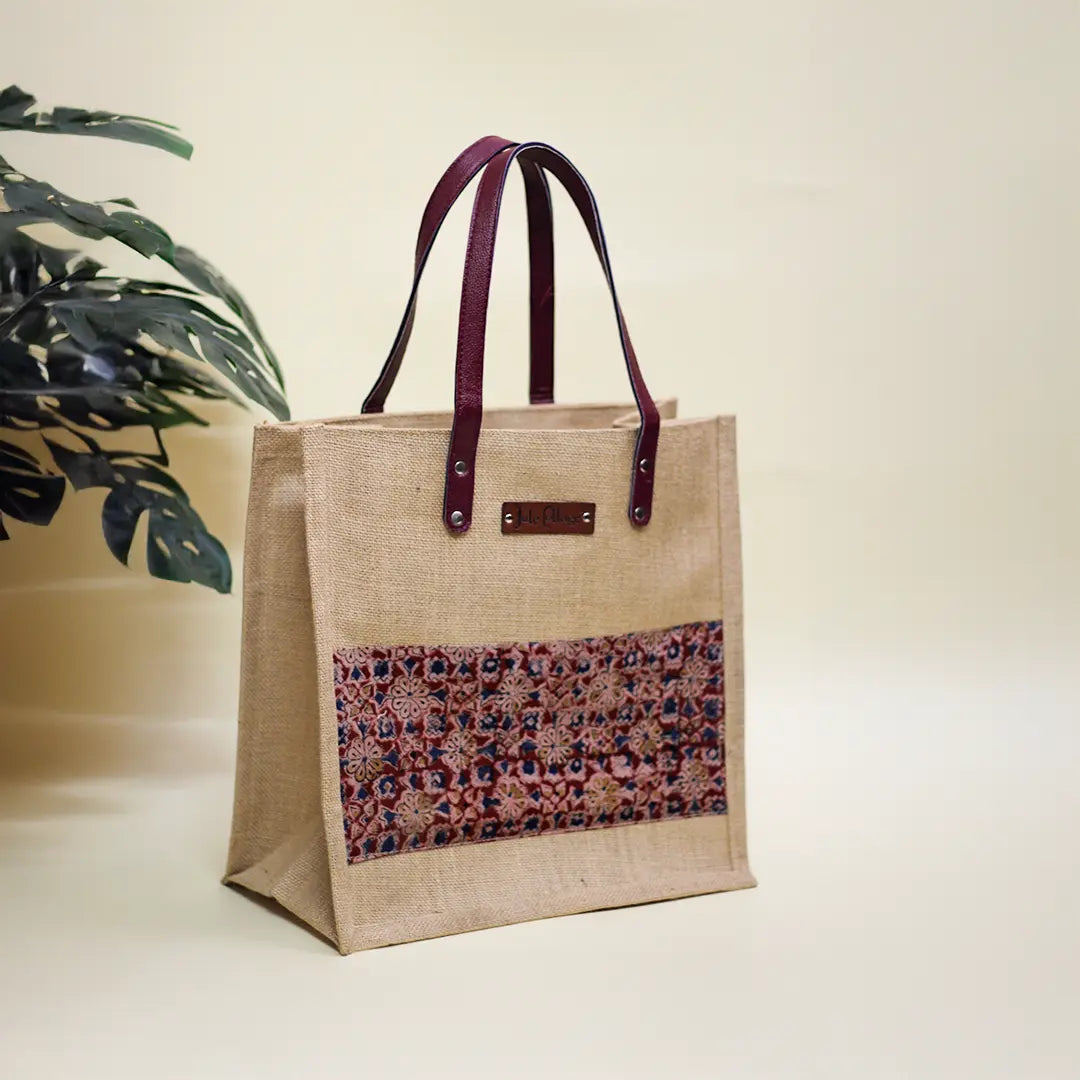Kalamkari Patch Shopping bag