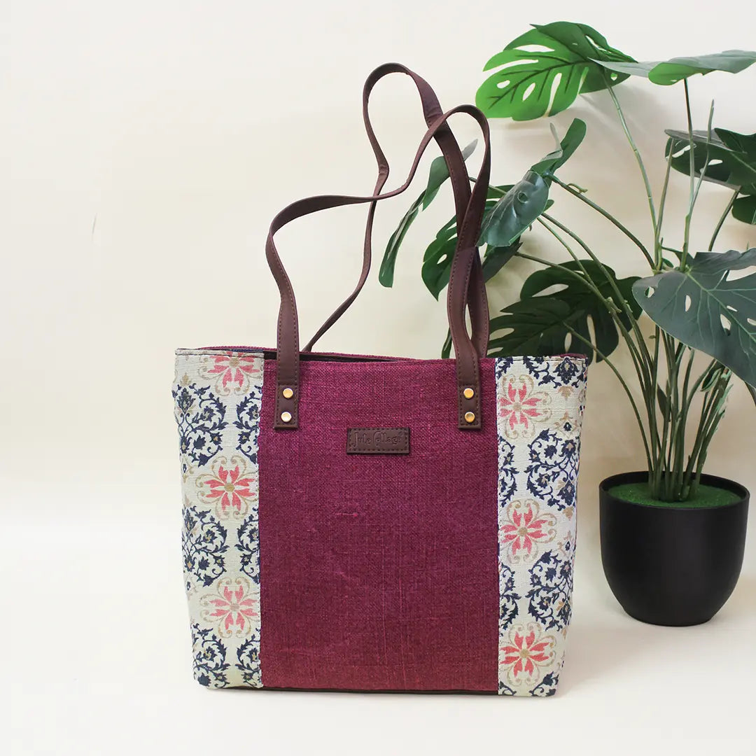 Stonewashed Lattice Workday Handbag