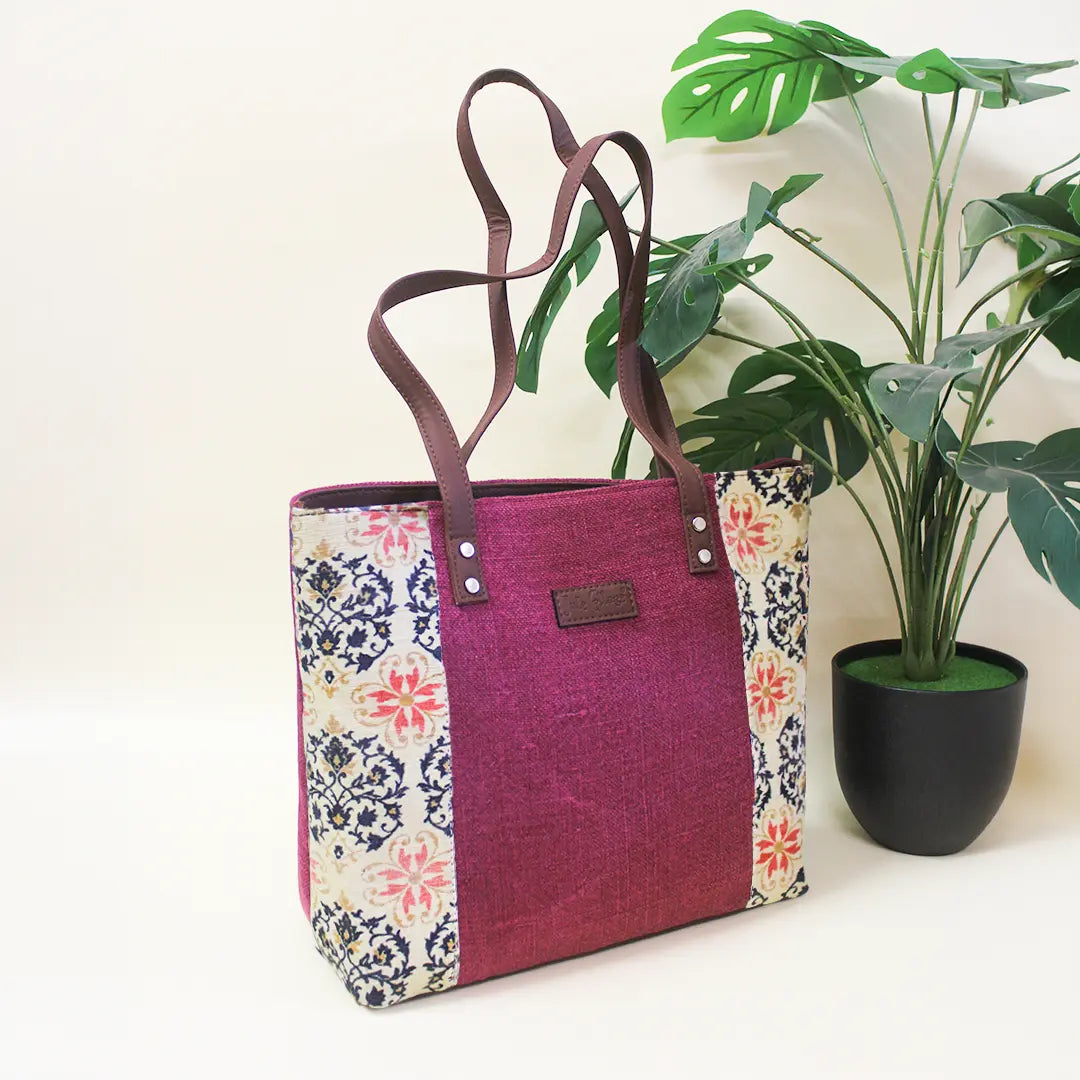 Stonewashed Lattice Workday Handbag