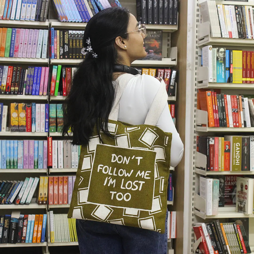 Wander Mood Jute Tote bag