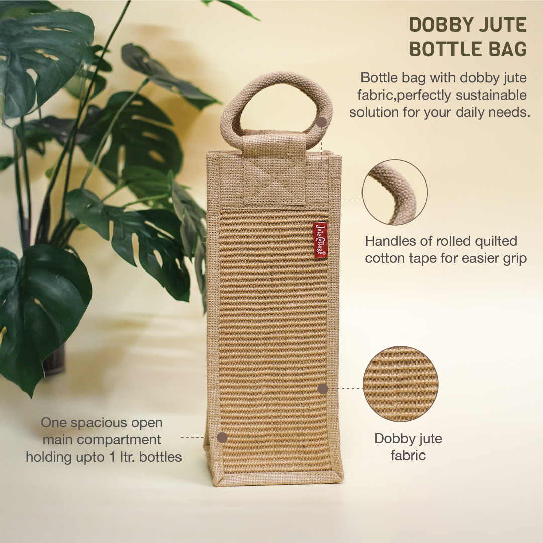 Dobby Jute Bottle bag