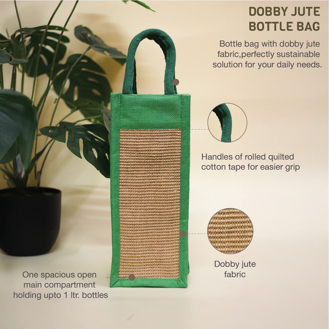 Dobby Jute Bottle bag