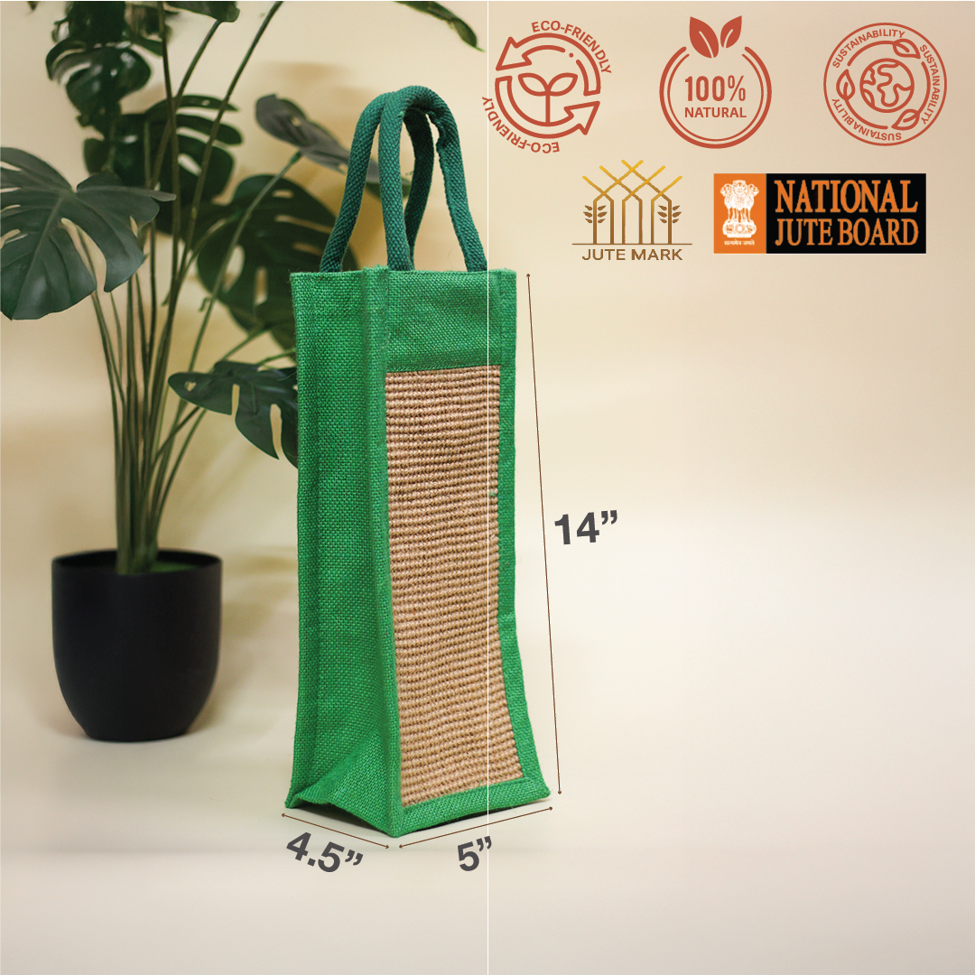 Dobby Jute Bottle bag