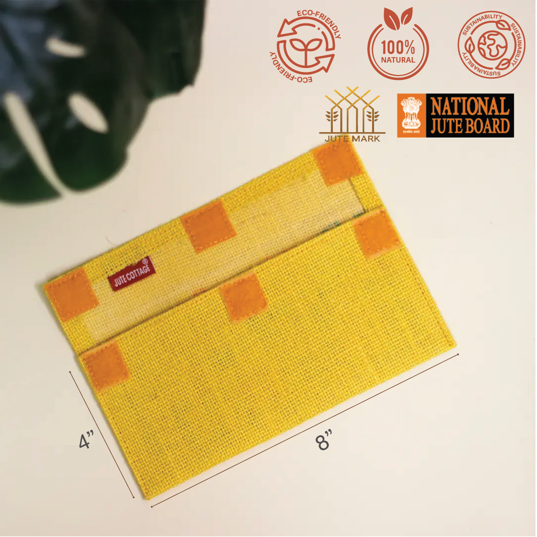 Floral print Jute Envelope(Pack of 5)