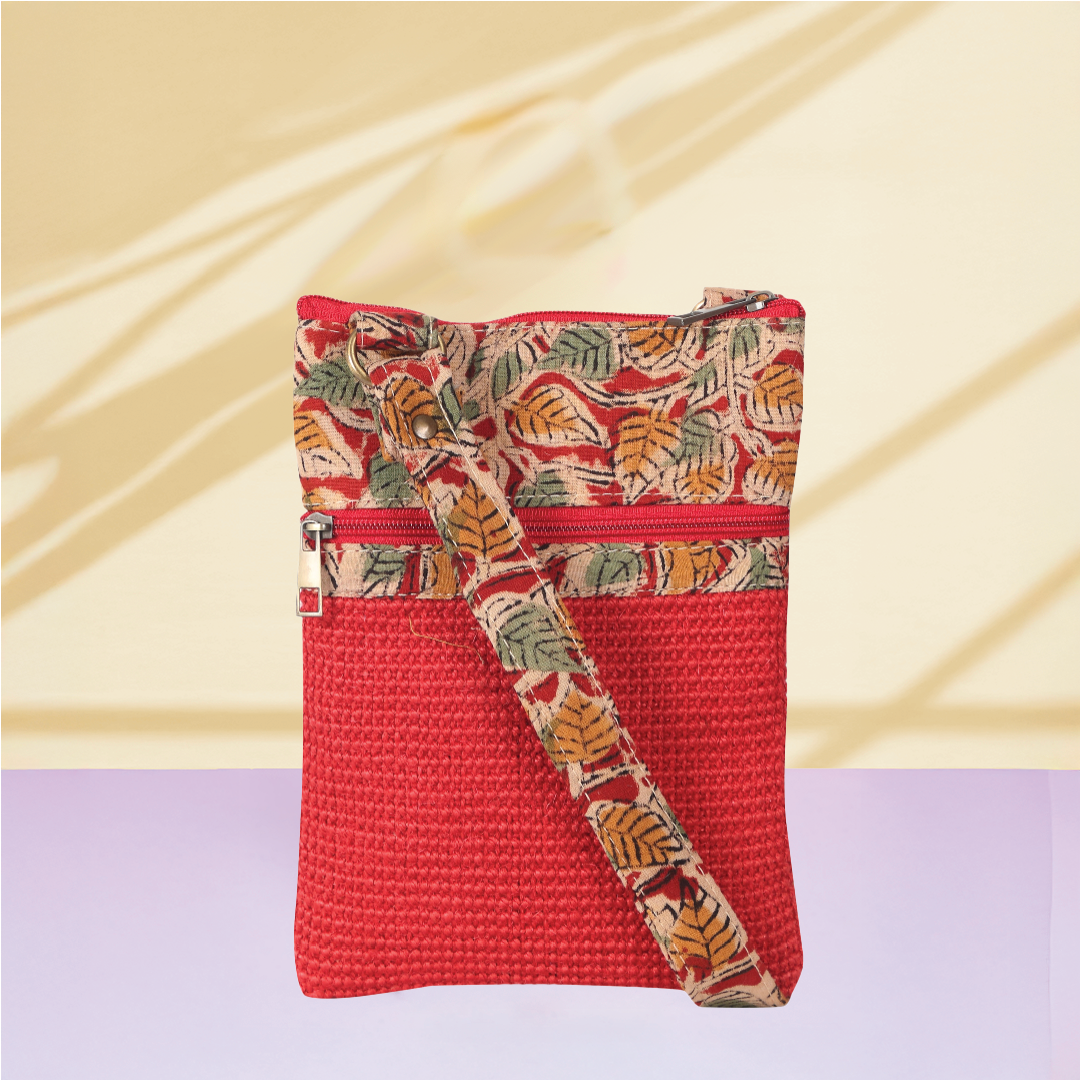Dobby kalamkari sling bag small