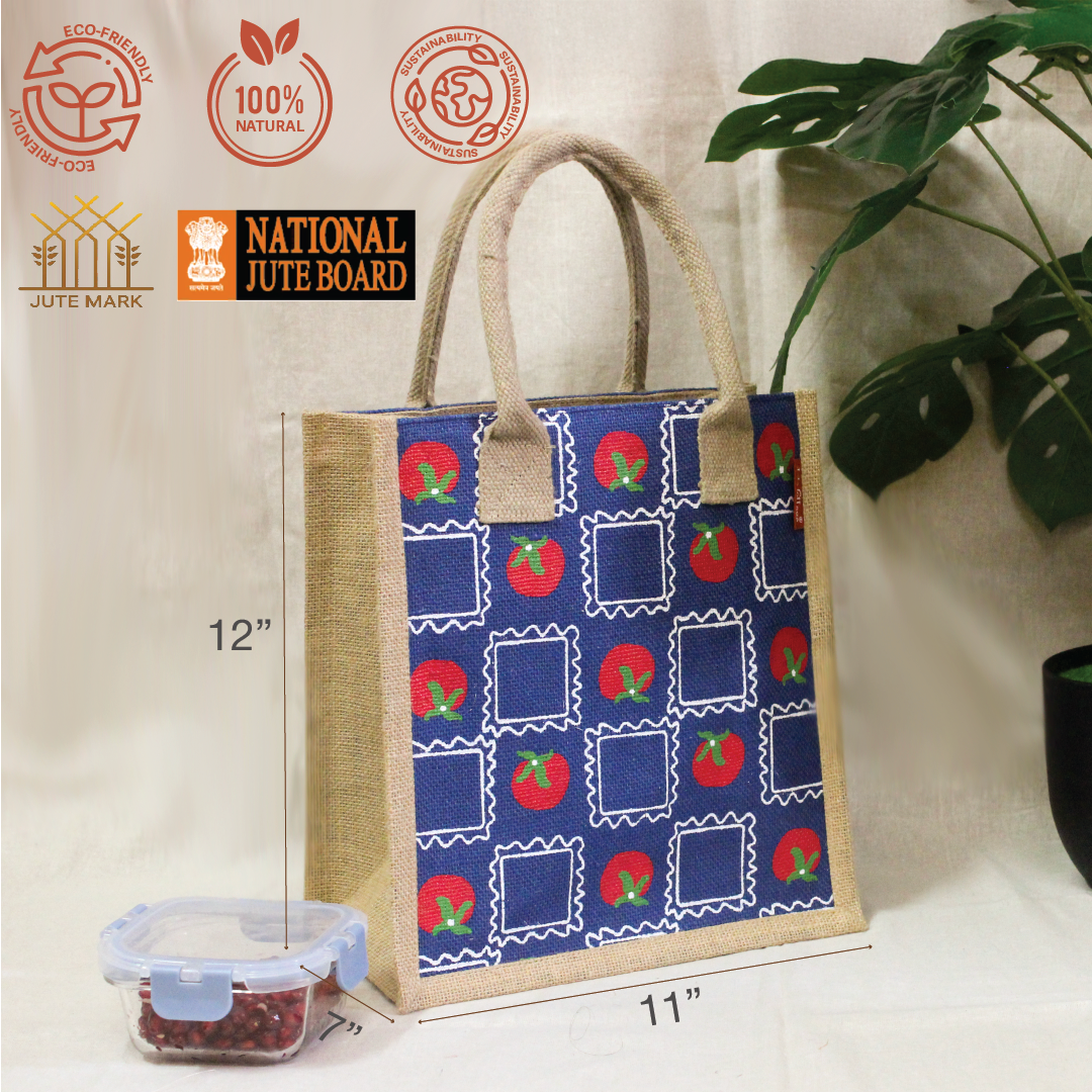 Tomato Jute Lunch bag