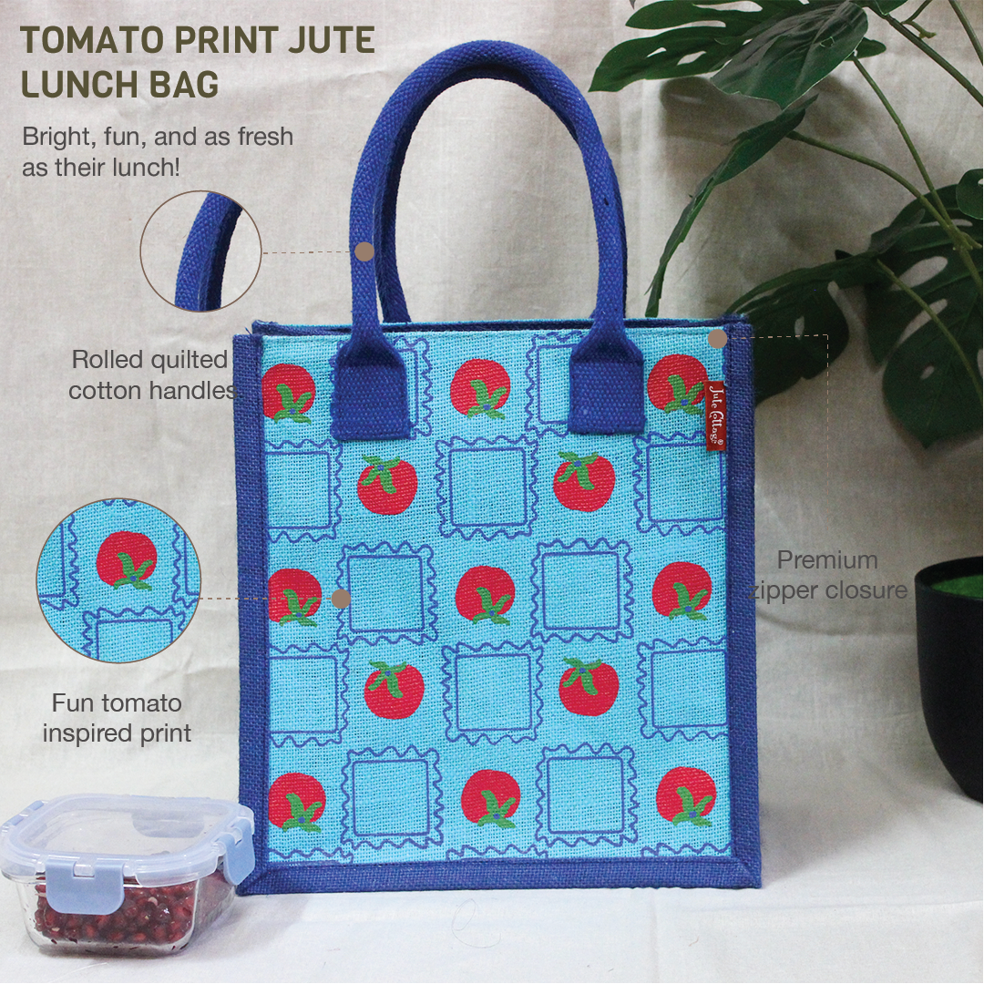 Tomato Jute Lunch bag