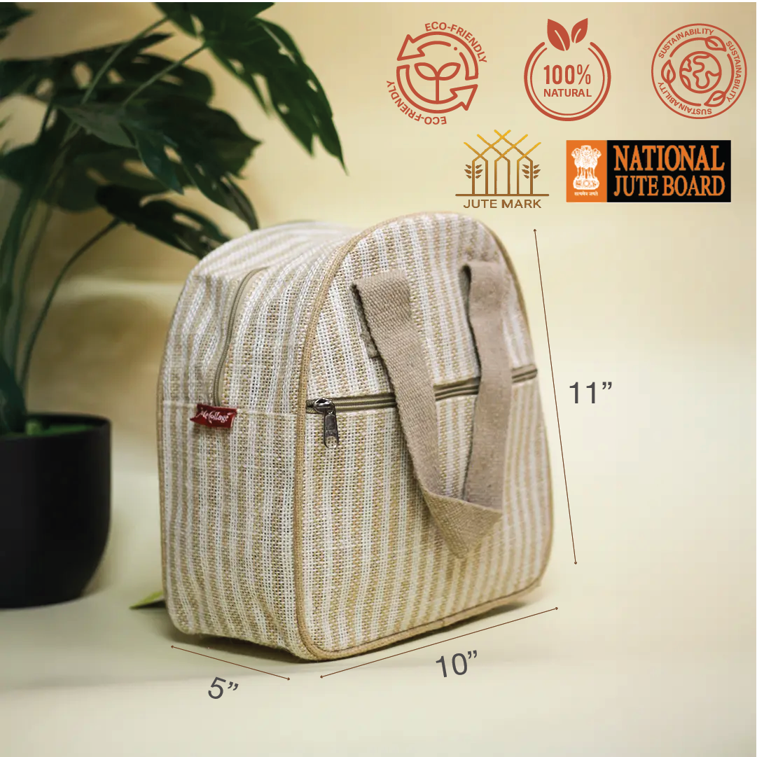 Striped U-shape Lunch Zipper