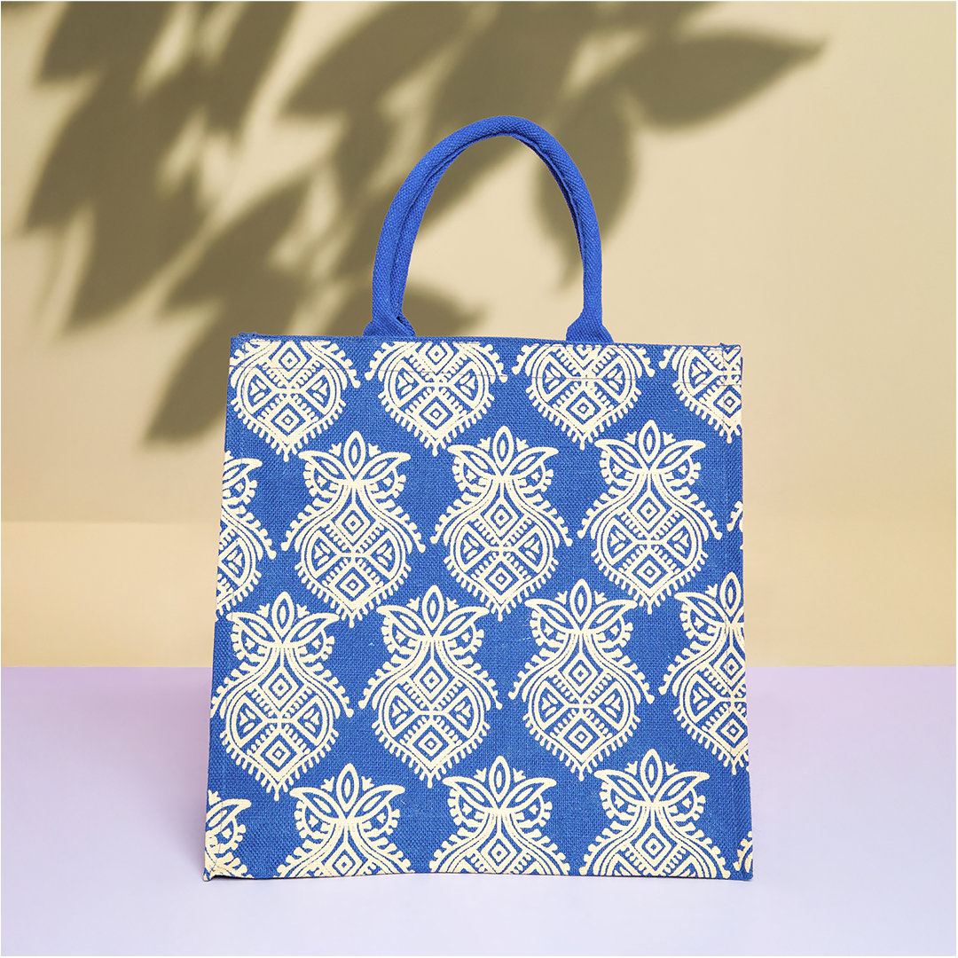 Printed Zipper Jute with Bottom Board