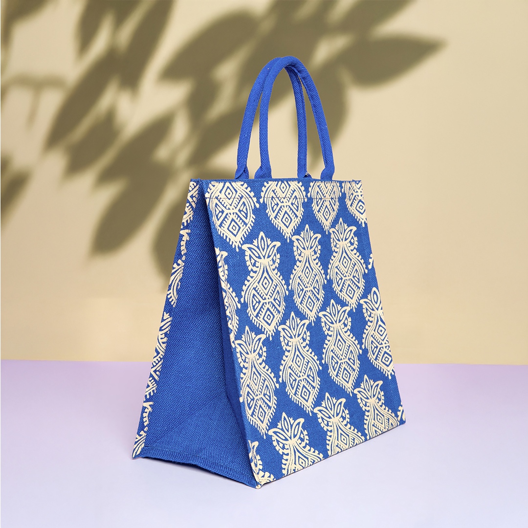 Printed Zipper Jute with Bottom Board