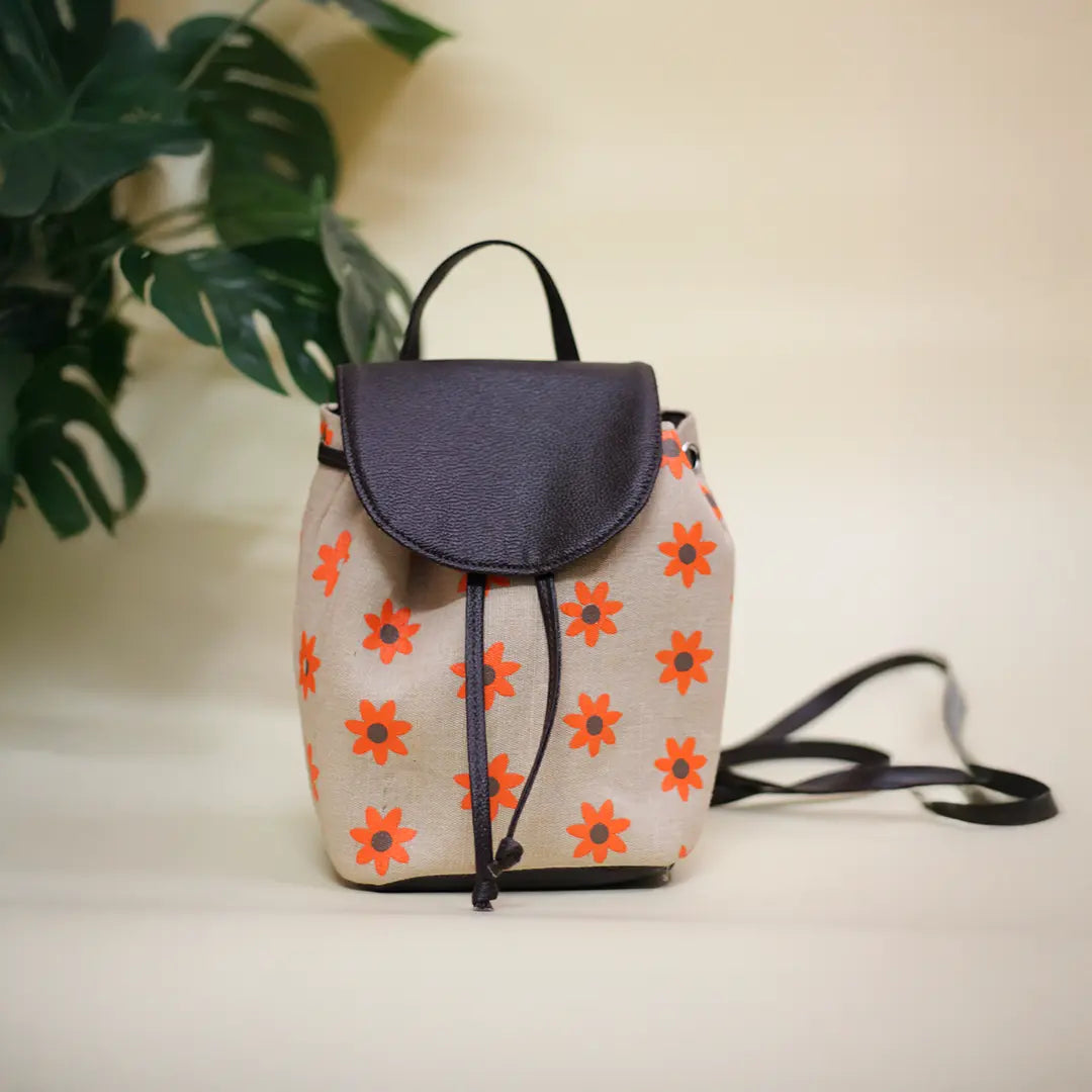 Floral print JUCO Backpack