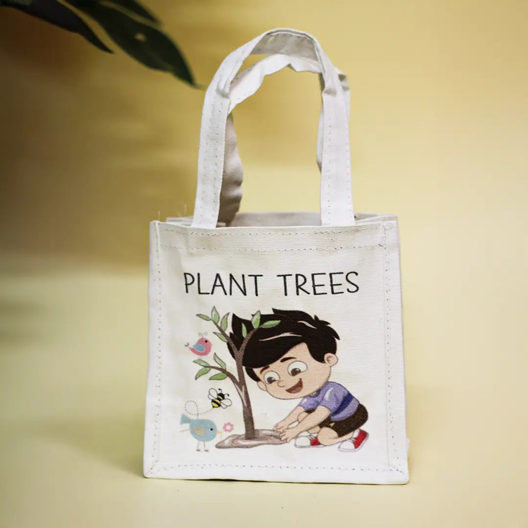 Assorted Gift bag-Plant trees & Keep Smiling(Pack of 3)