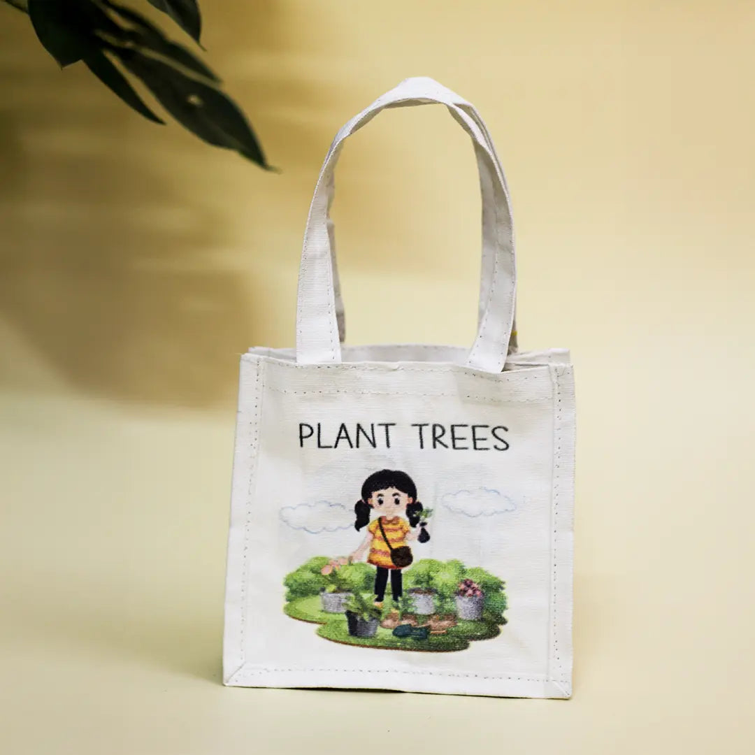 Assorted Gift bag-Plant trees & Keep Smiling(Pack of 3)