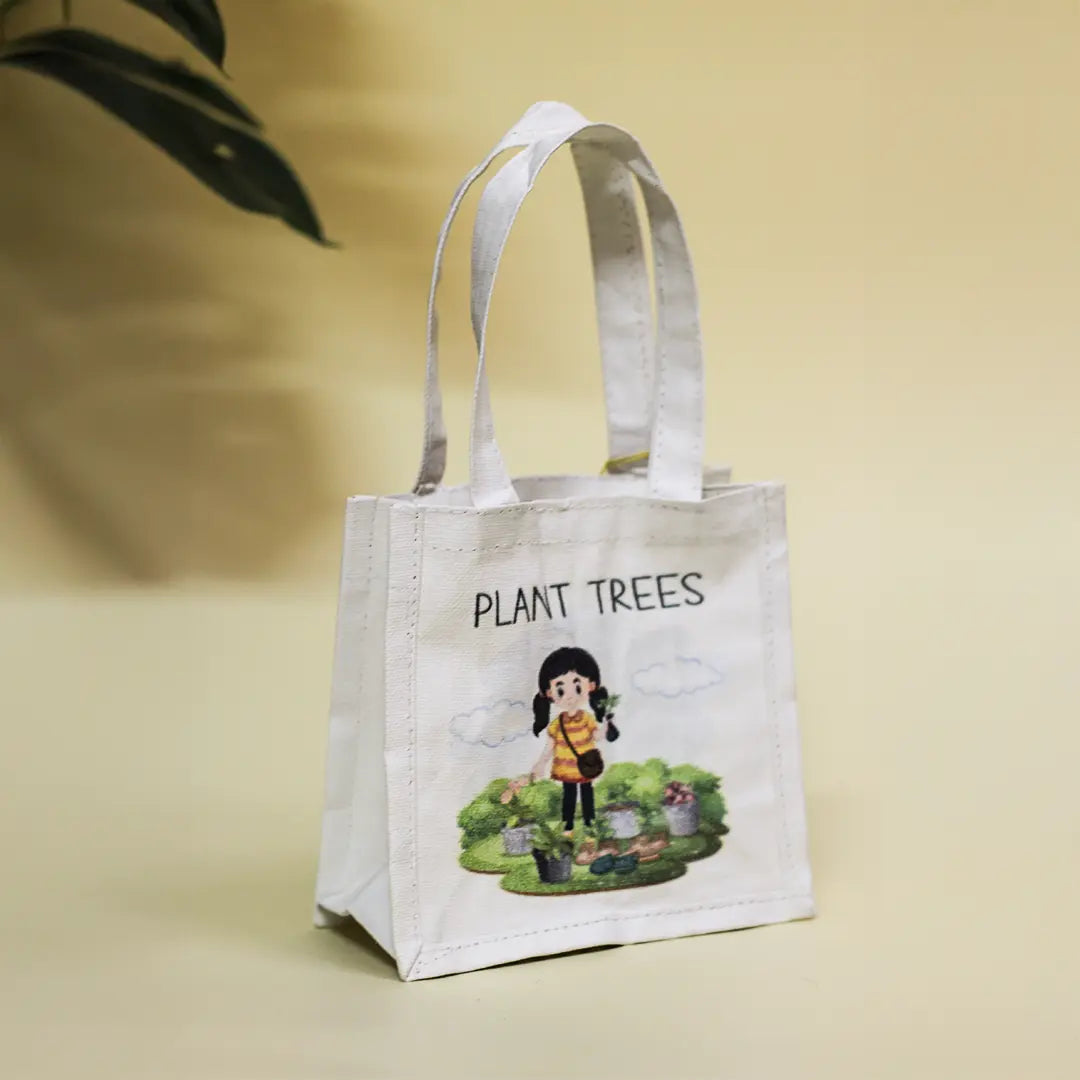 Assorted Gift bag-Plant trees & Keep Smiling(Pack of 3)