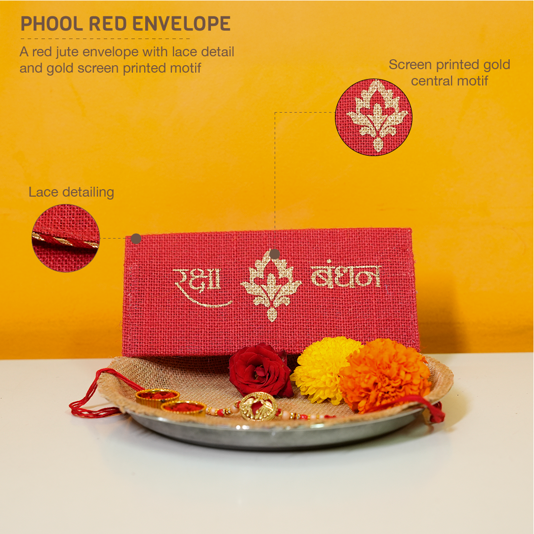 Phool Red and Yellow Envelope Combo Set