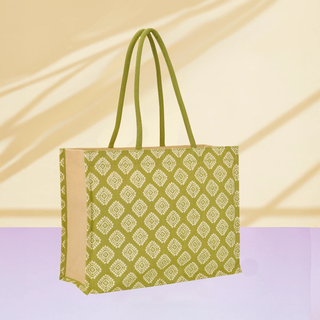Square Diamond All over print Shopping bag