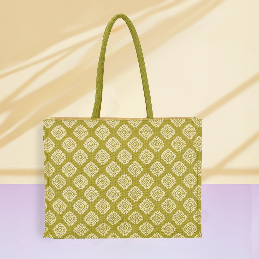 Square Diamond All over print Shopping bag