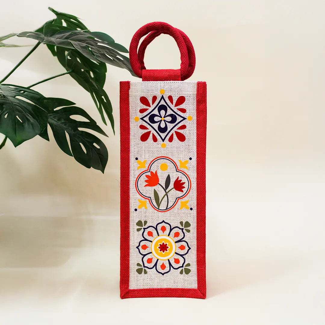 Summer Floral Bottle Bag