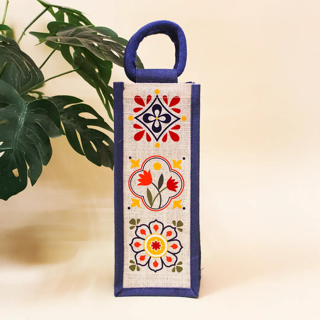 Summer Floral Bottle Bag