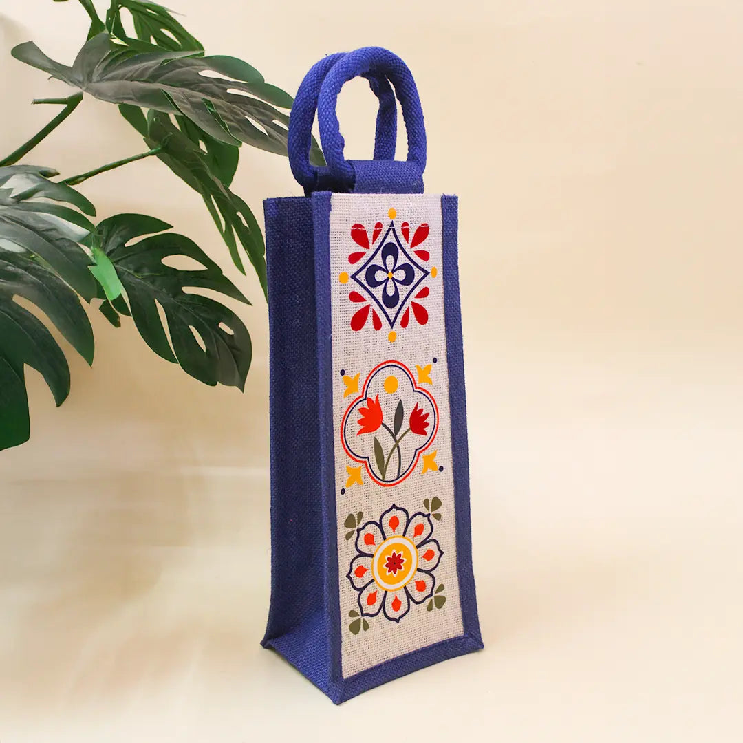 Summer Floral Bottle Bag