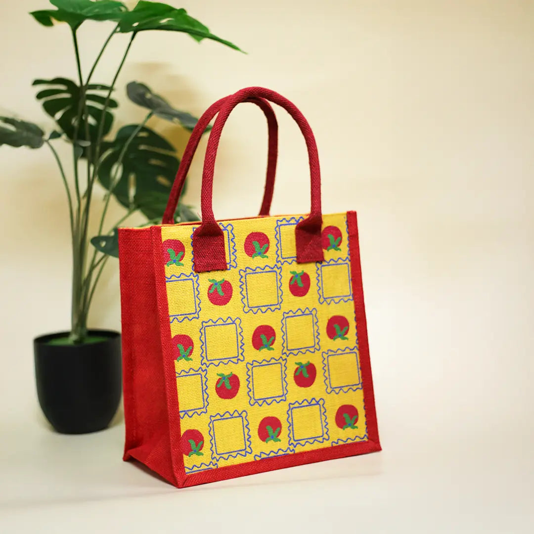 Tomato Jute Lunch bag