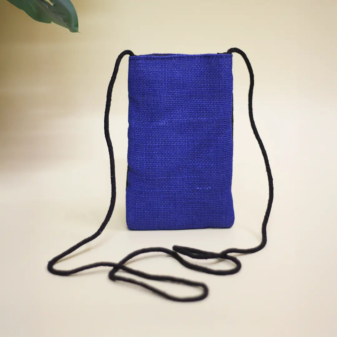 Warli Jute Mobile sling bag