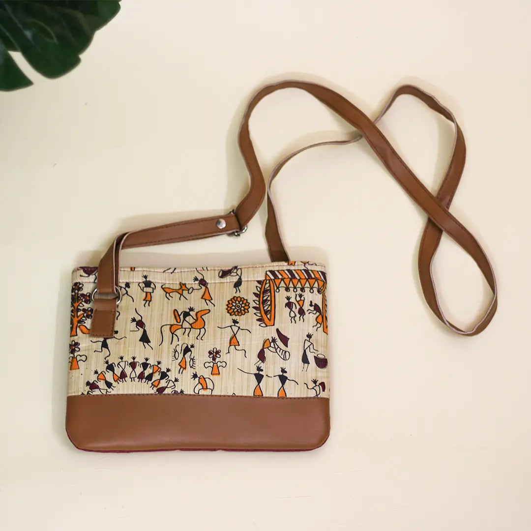 Warli Cotton sling bag