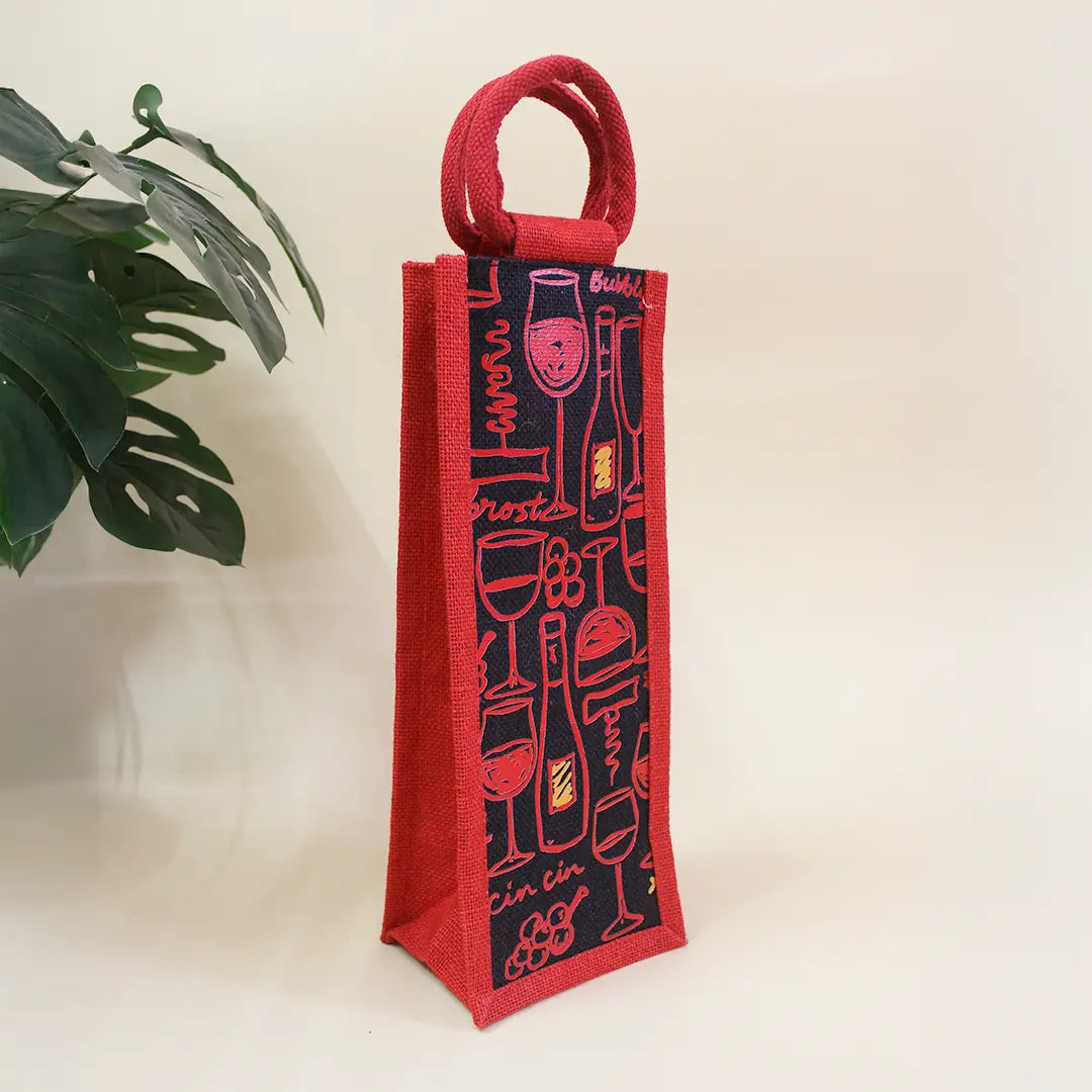 Wine Glasses Bottle bag