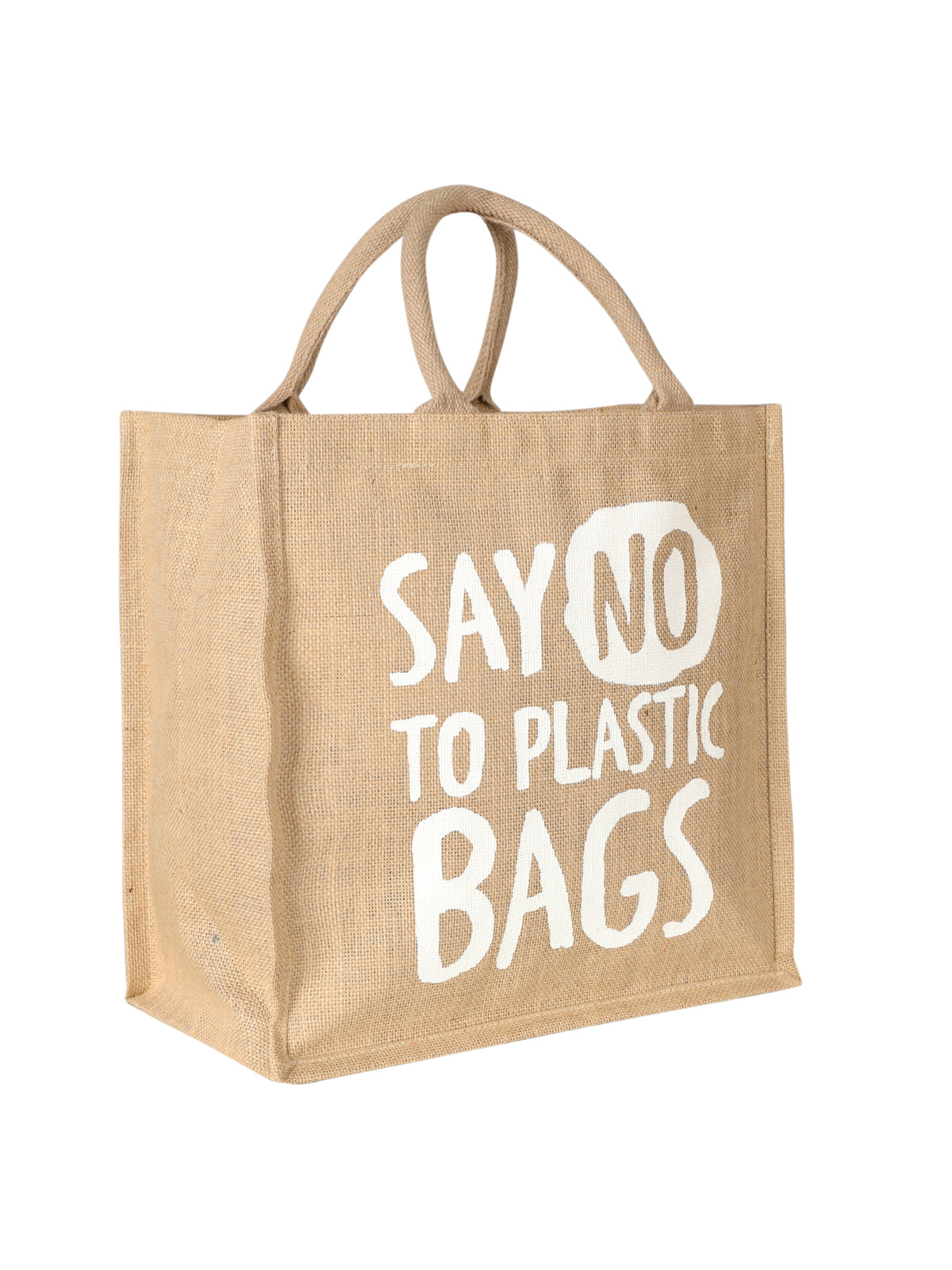 SAY NO 12X12 ZIPPER (B-199-NATURAL)