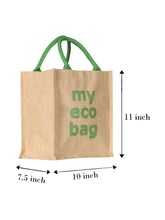 Load image into Gallery viewer, 11 X 10 X 7 - MY ECO BAG ZIPPER LUNCH (B-203-NATURAL)
