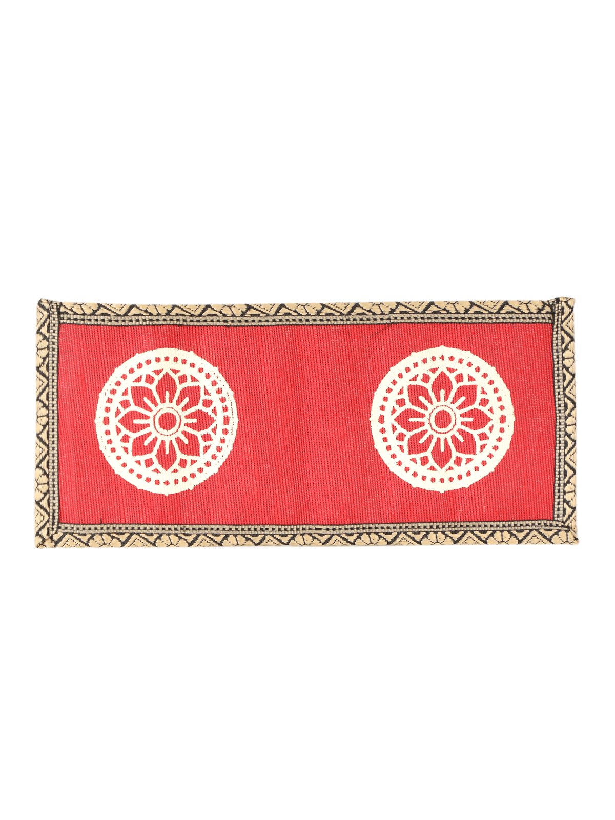 WALLET FLOWER MOTIF (A-120-RED)