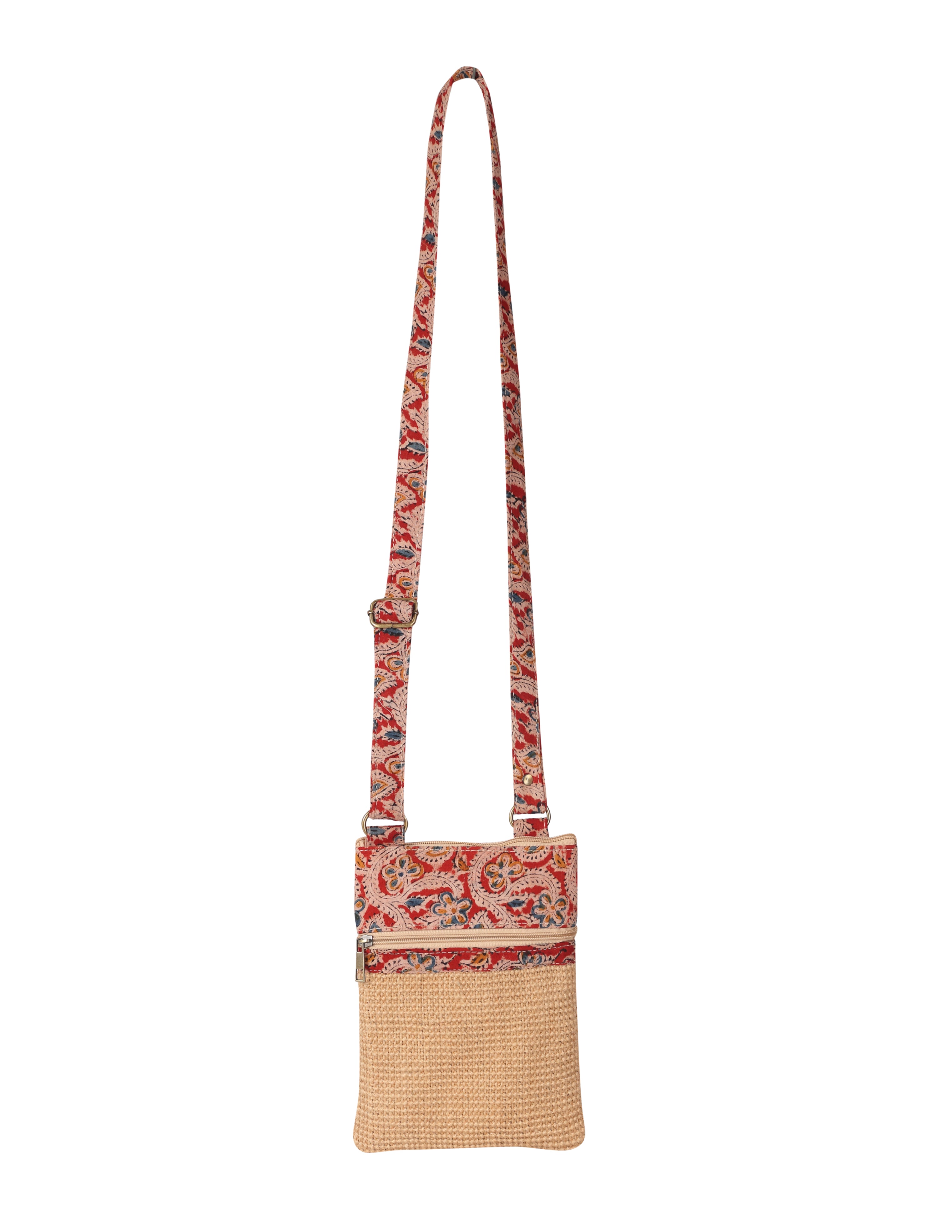 Dobby kalamkari sling bag small